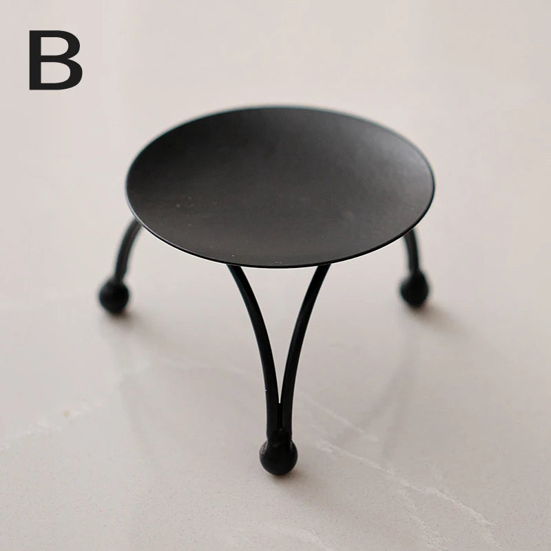 Luxury metal candle holder perfect for Christmas decorations.