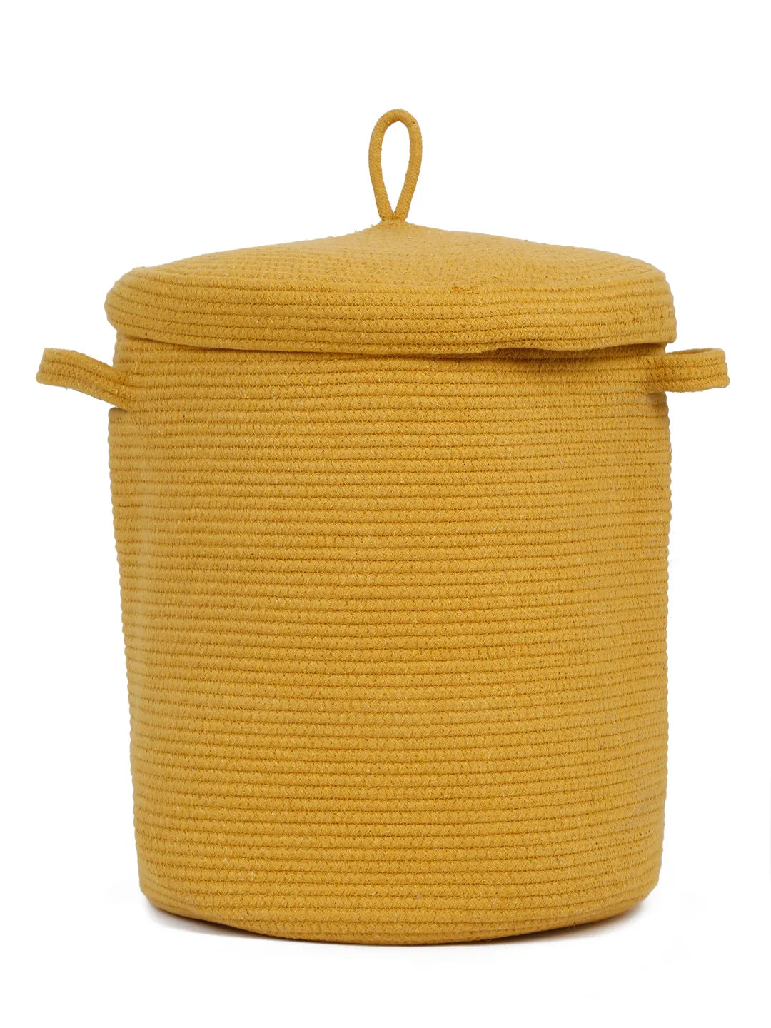 Foldable yellow lion laundry hamper for toys