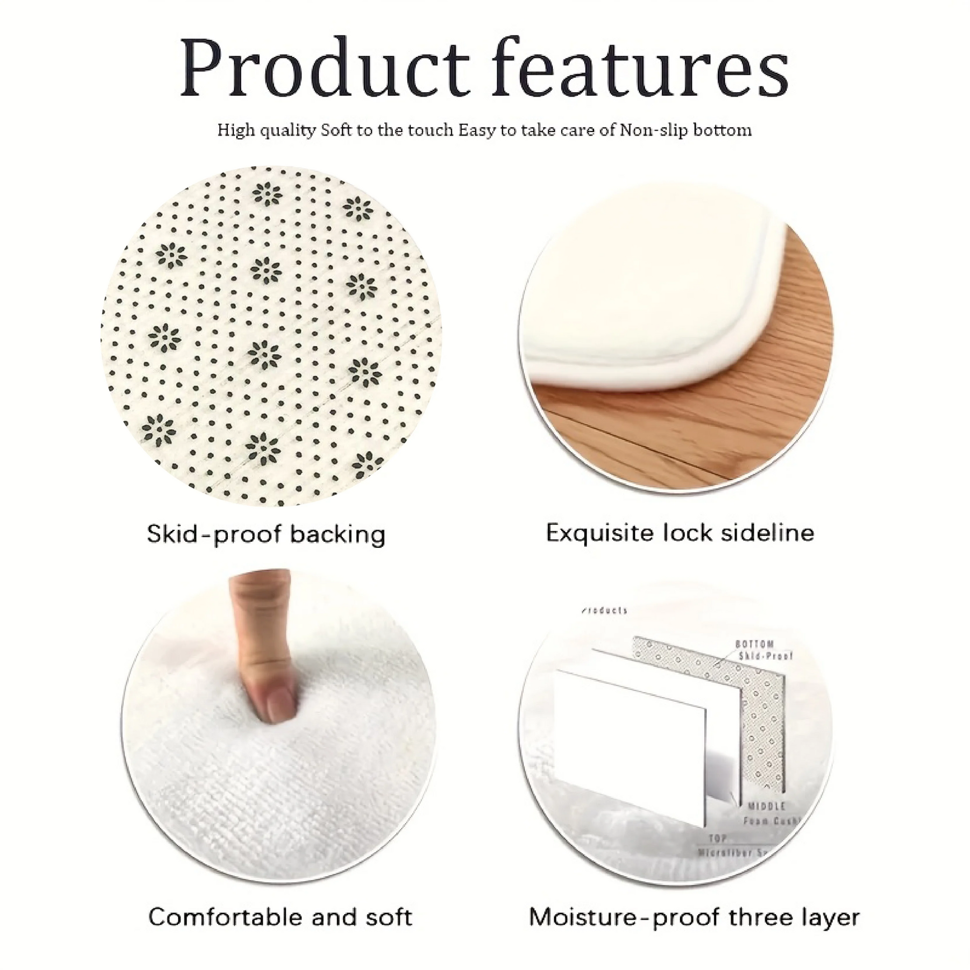 Decorative mandala rug for bedroom or balcony.