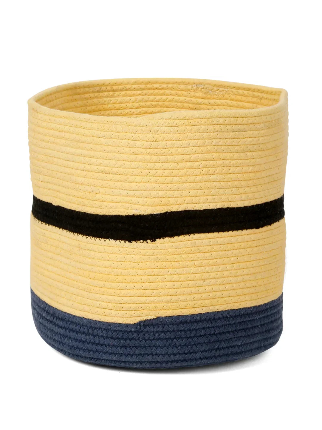 Decorative minion-inspired storage basket for kids’ room