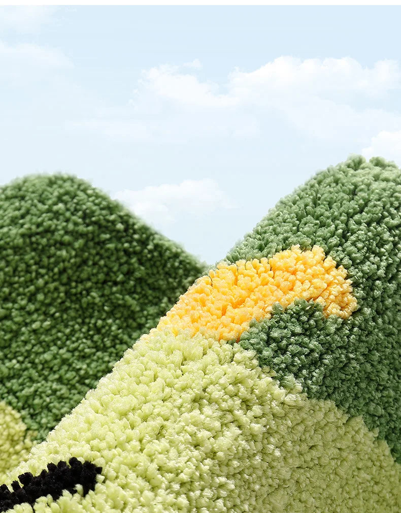 Non-slip frog bath mat for wet areas and bathrooms.