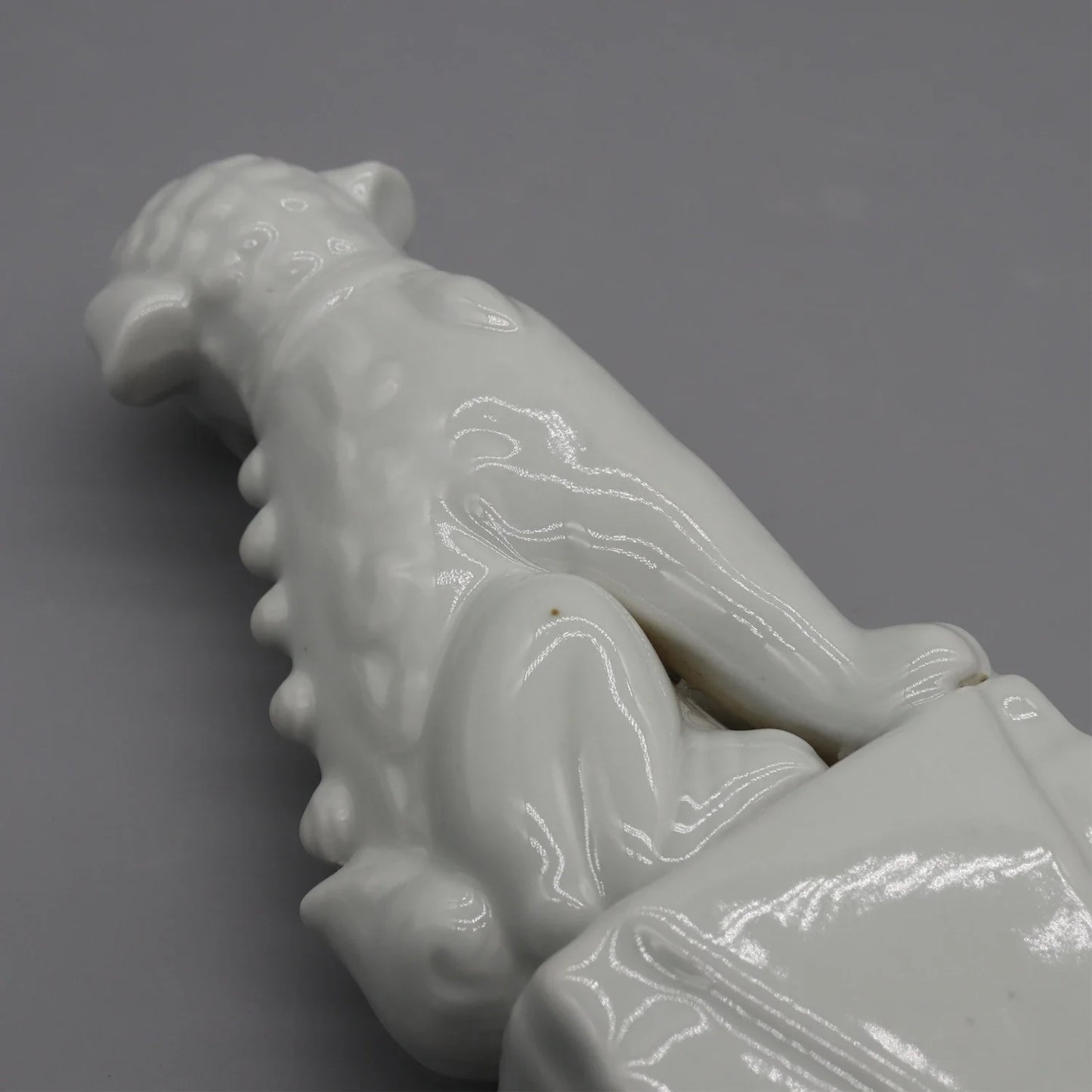 Turquoise ceramic Foo Dogs pair Feng Shui decoration.