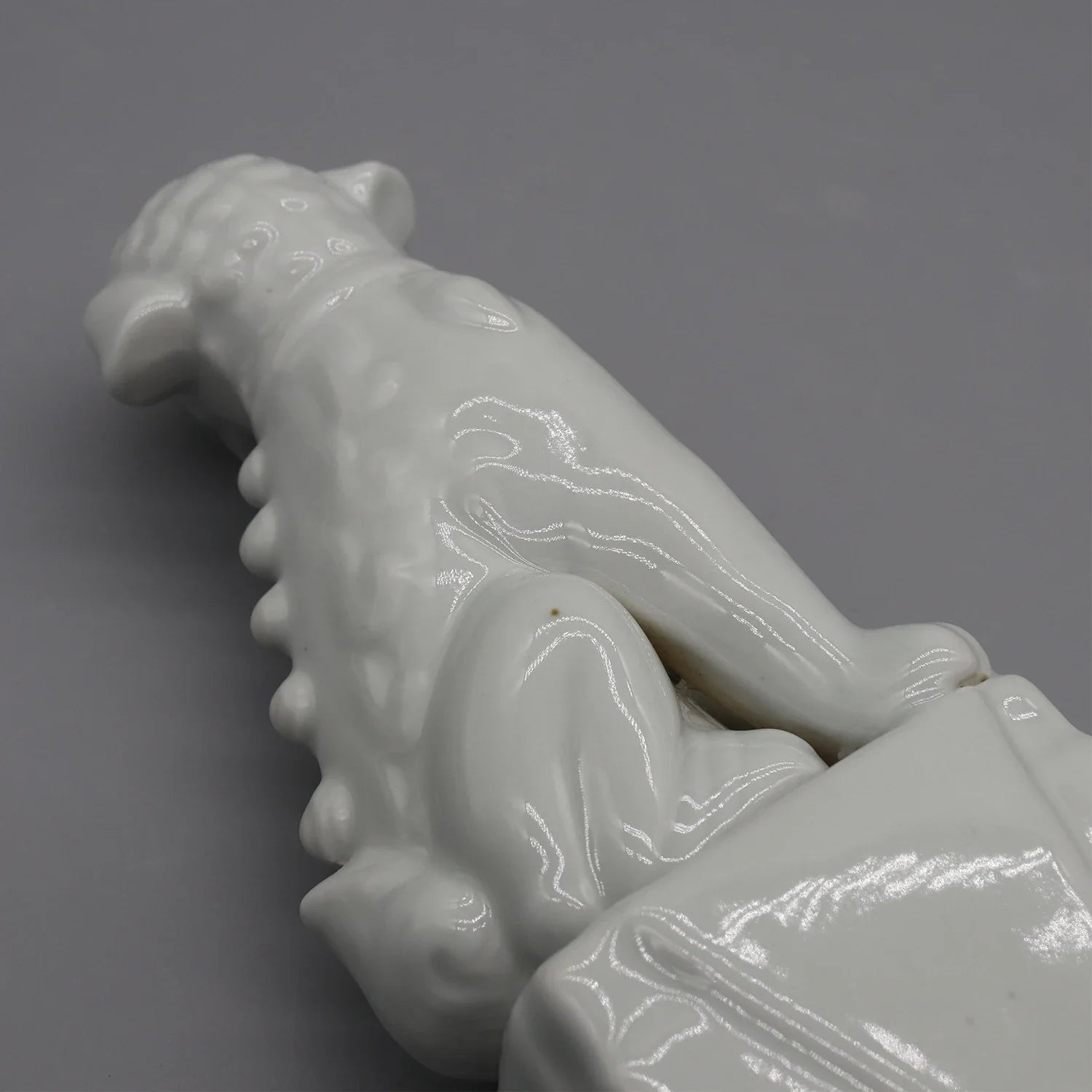 Turquoise ceramic Foo Dogs pair Feng Shui decoration.