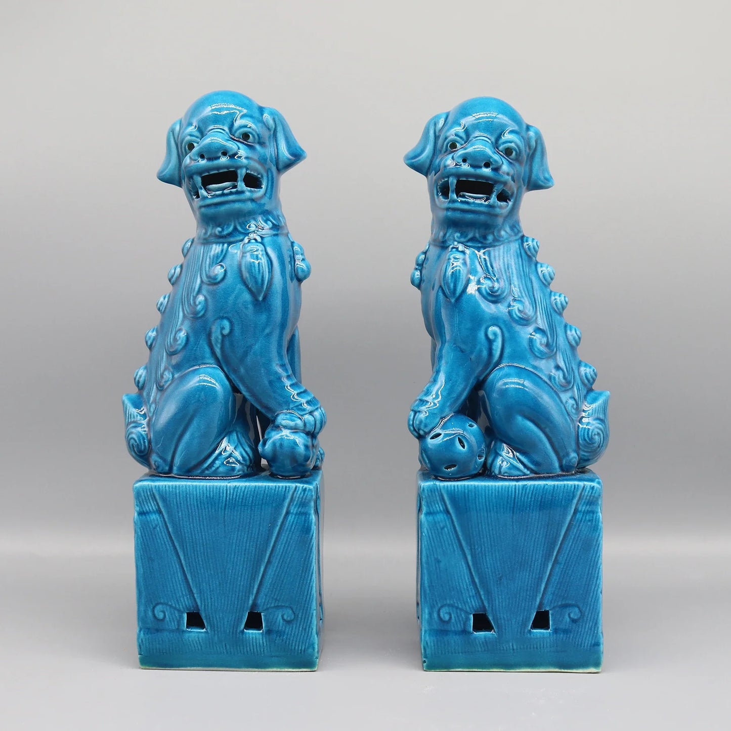 Feng Shui ceramic Foo Dogs protective Chinese lions.