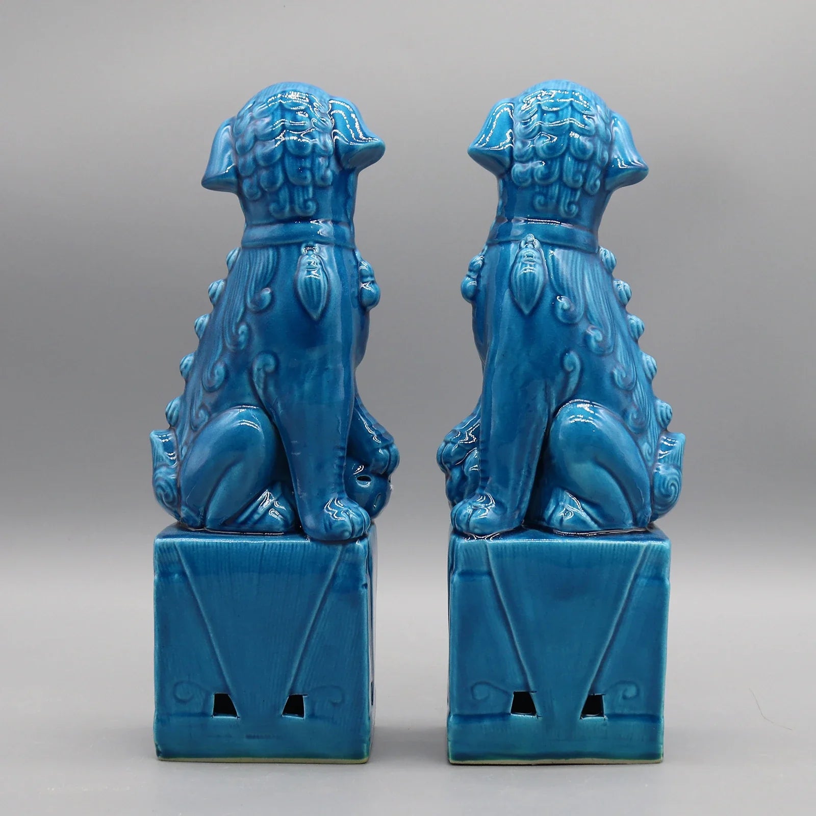 Chinese guardian lions Foo Dogs ceramic home decoration.