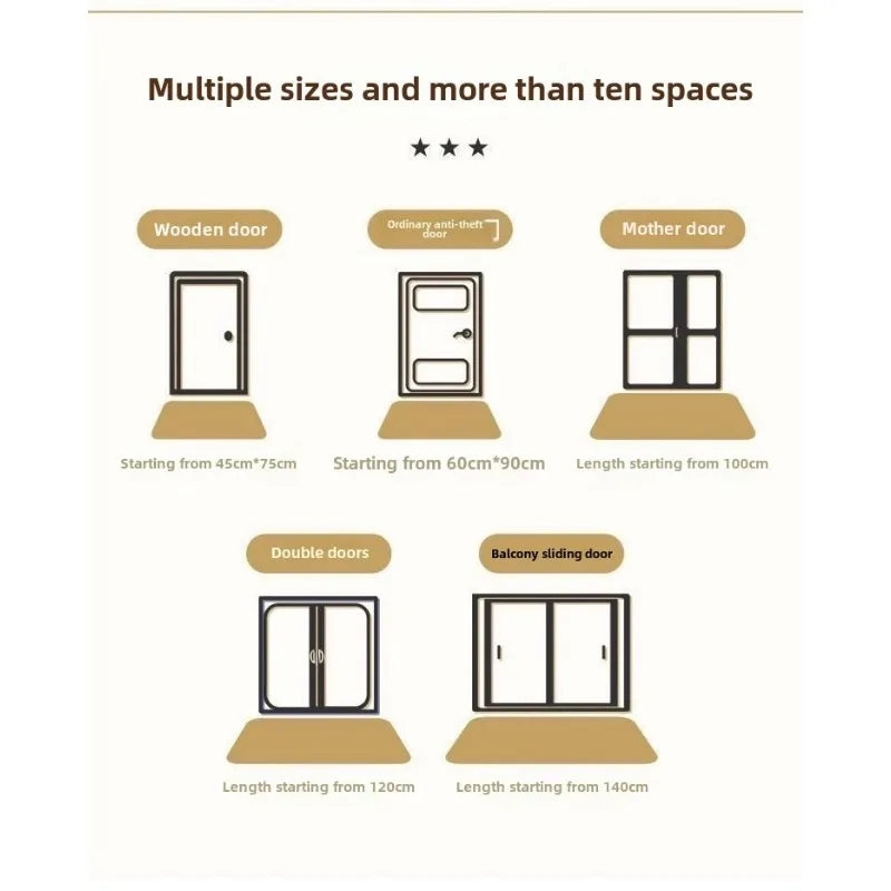 High-elastic wire loop colorful floor mat.