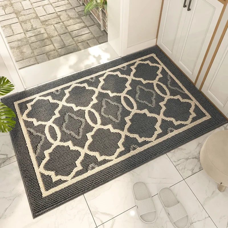 Durable polypropylene anti-slip entrance rug.
