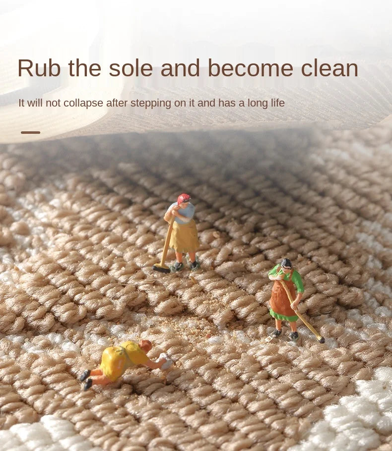 Non-slip classic European floor mat for entryway.