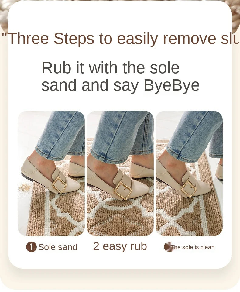 Stain-resistant polypropylene indoor door mat.