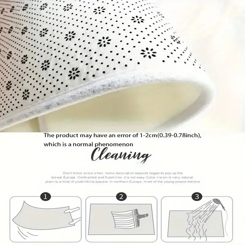 UV-printed non-slip entryway rug.