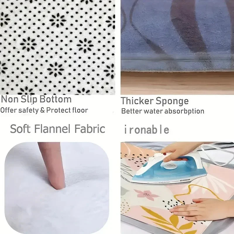 Durable and soft humorous doormat for guests.