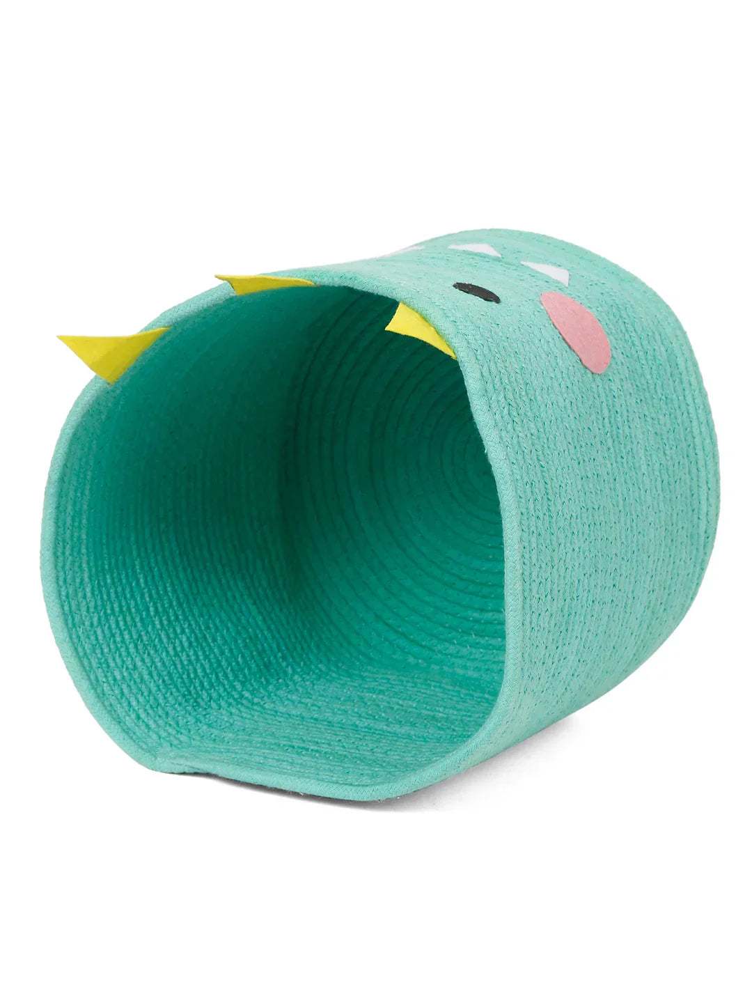 Foldable green monster storage hamper