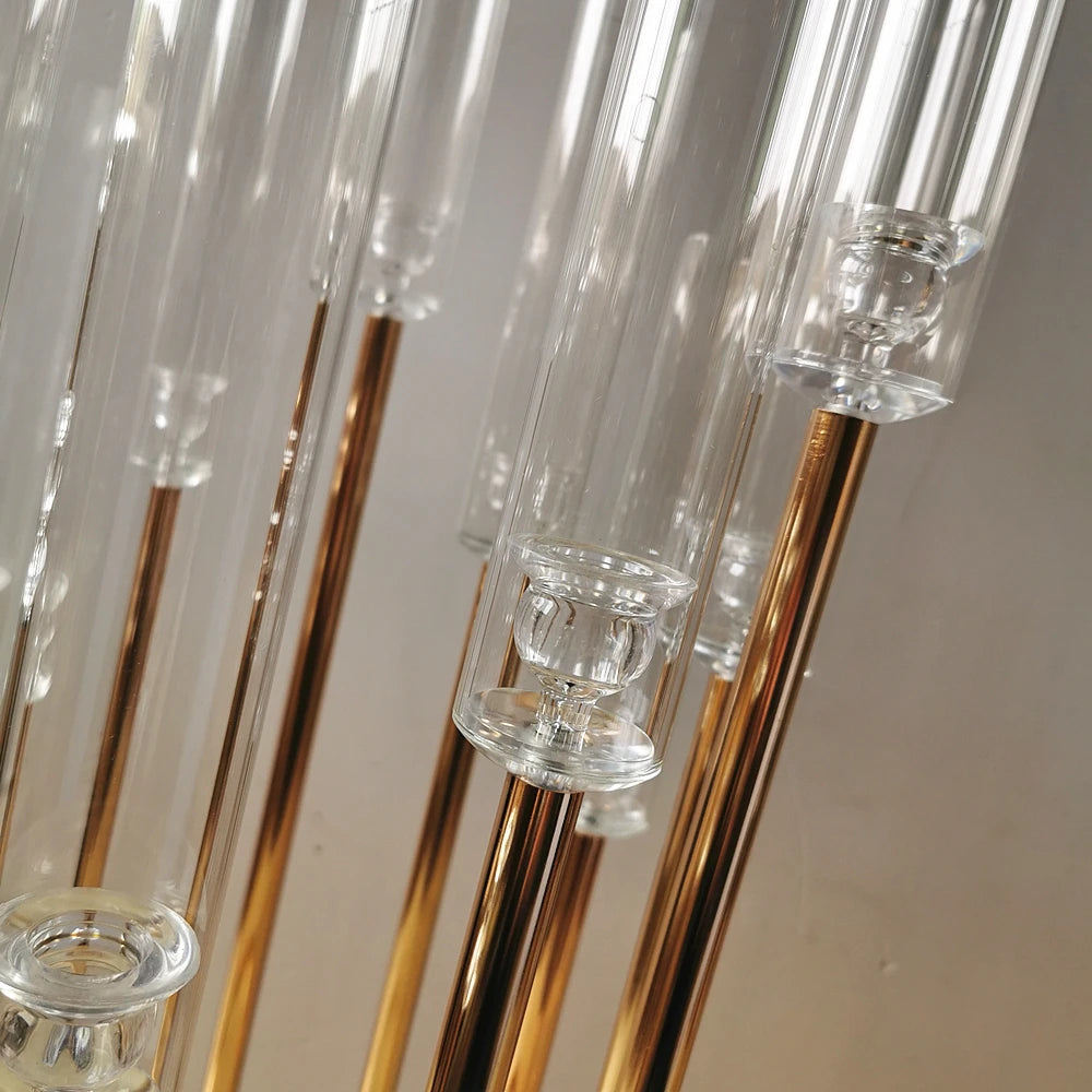 European-style luxury pillar candle holder for parties and banquets.