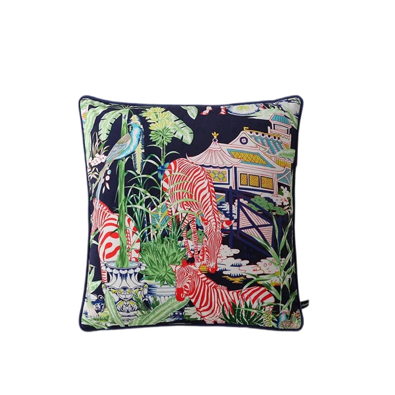 Elegant handmade velvet pillowcase for chic interior styling.