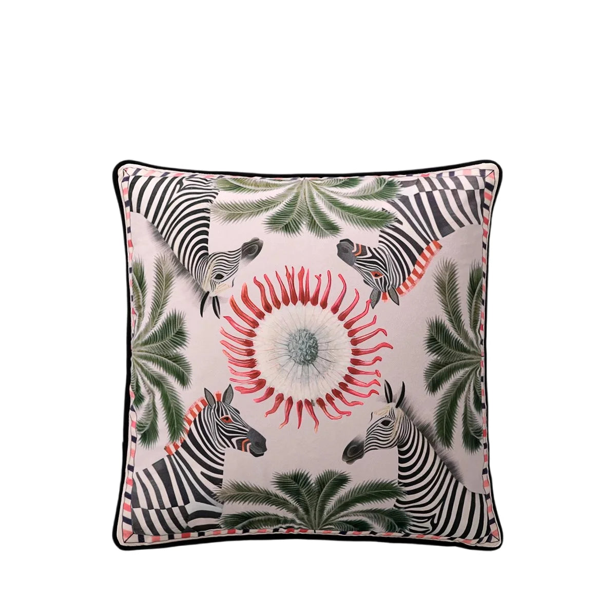 Handcrafted velvet pillow for sophisticated sofa styling.