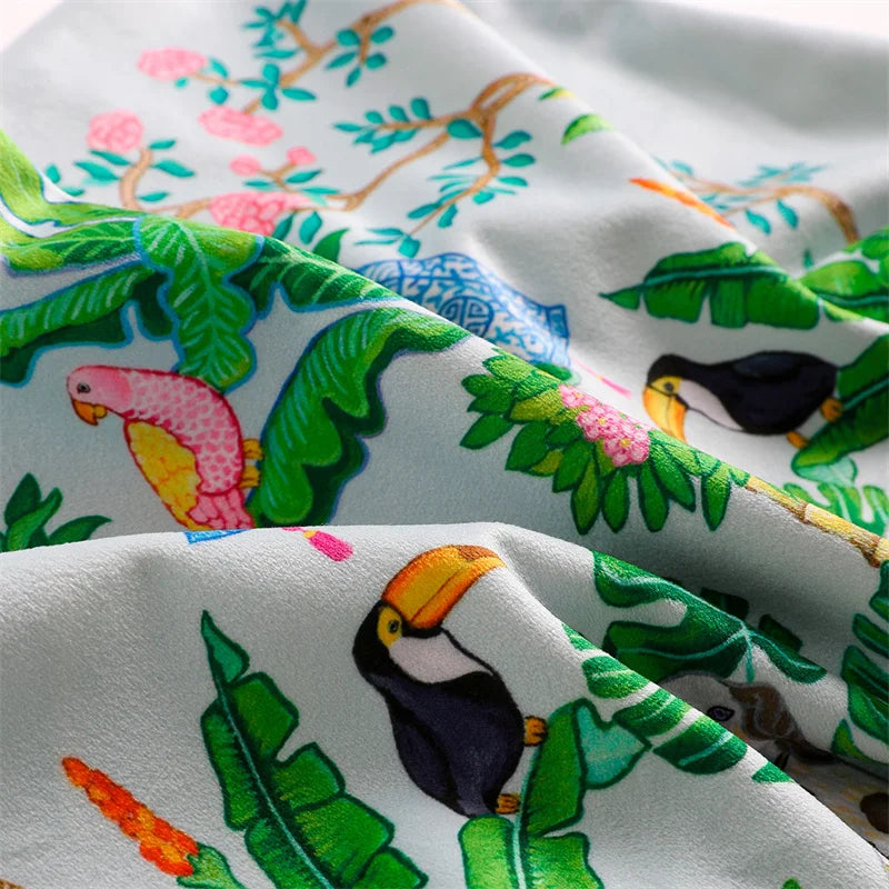 Animal pattern velvet cushion with invisible zipper.