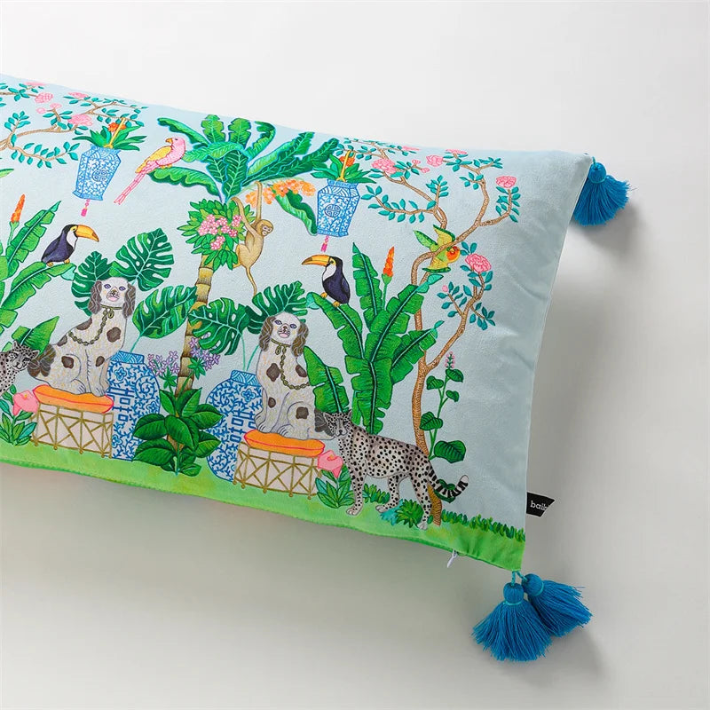 Premium velvet rectangle pillow cover 12x20 inch.