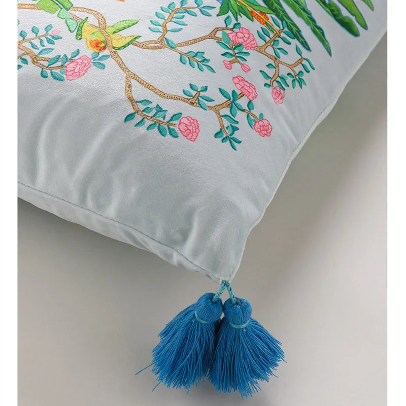 Luxury handcrafted velvet cushion cover 30x50 cm.