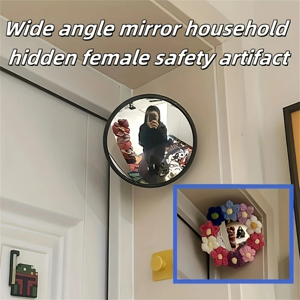 Small desktop decorative mirror with round glass design.