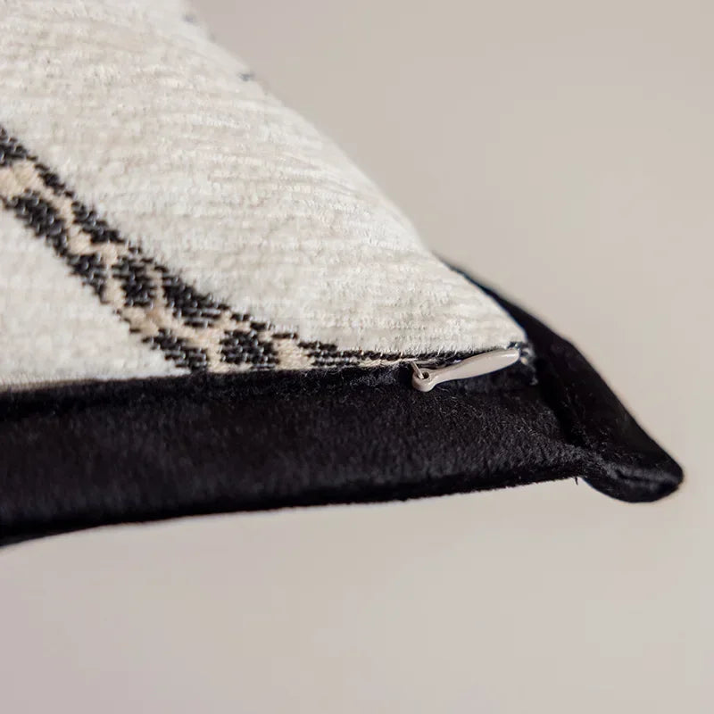 High-end embroidered pillow covers for luxury living rooms.