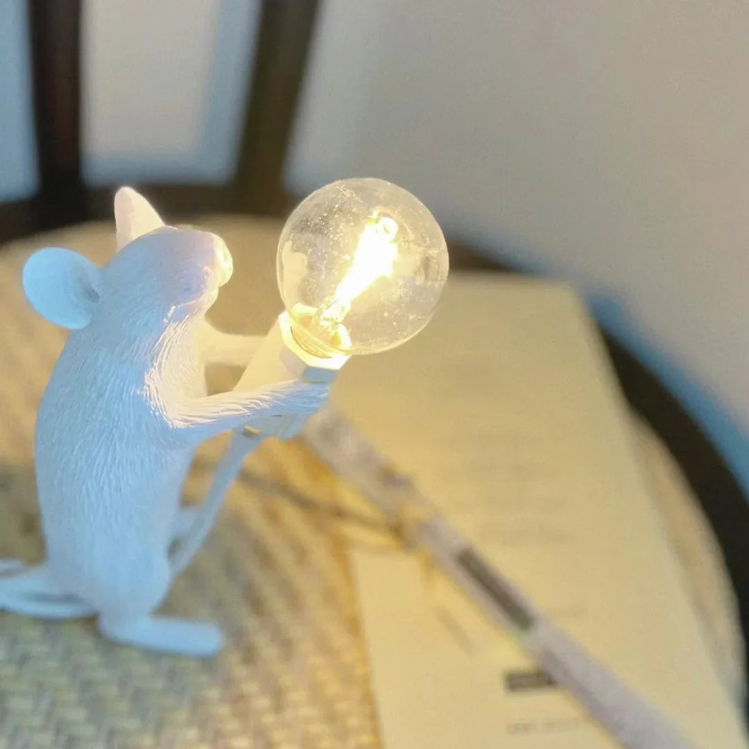 Decorative resin animal night light with LED bulb