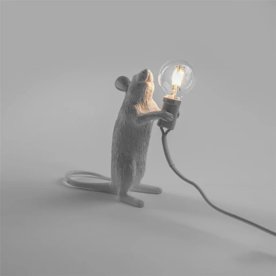 Cute resin animal lamp with hidden LED bulb