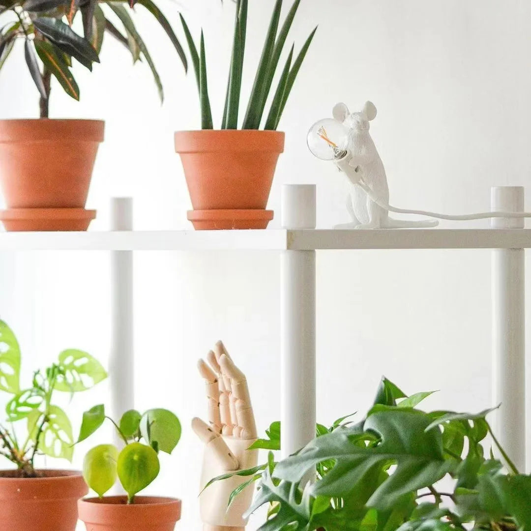 Creative mouse desk lamp with energy-efficient lighting