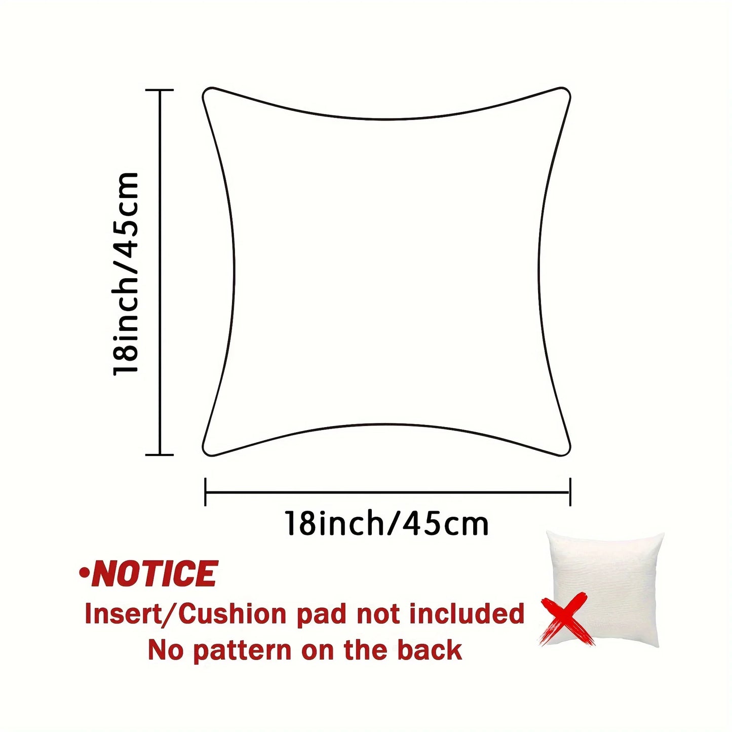 45×45 cm polyester cushion cover with tiger and floral artwork.