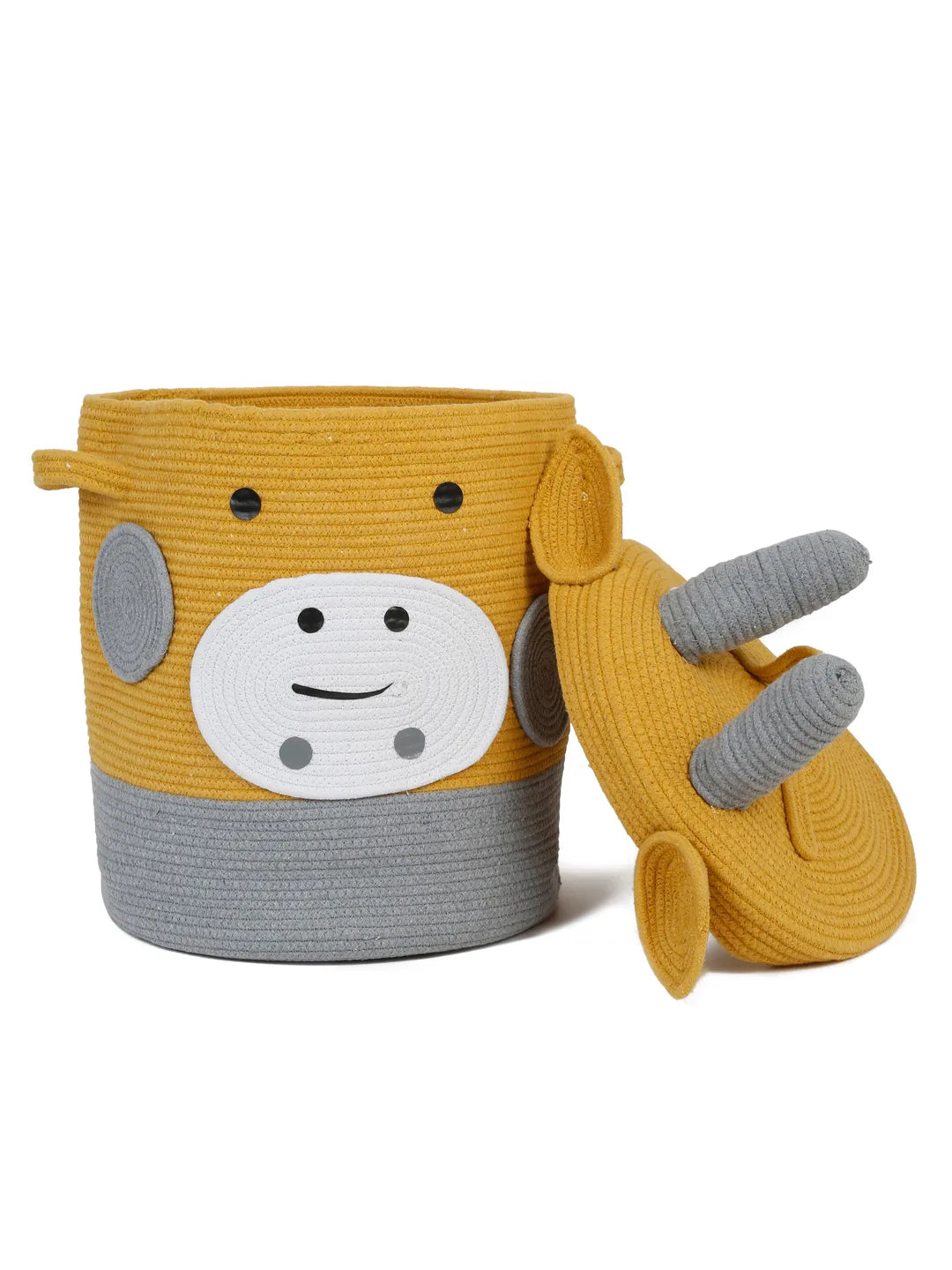 Cartoon cow storage hamper for nursery